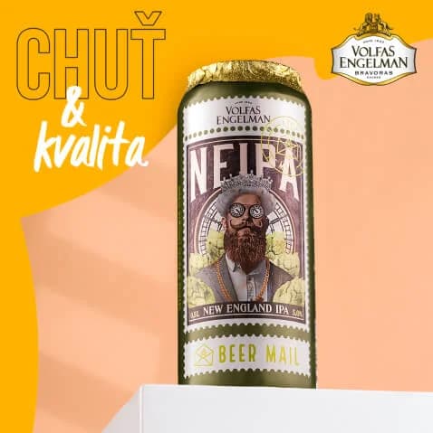 Plechovka NEIPA z řady BEERmail